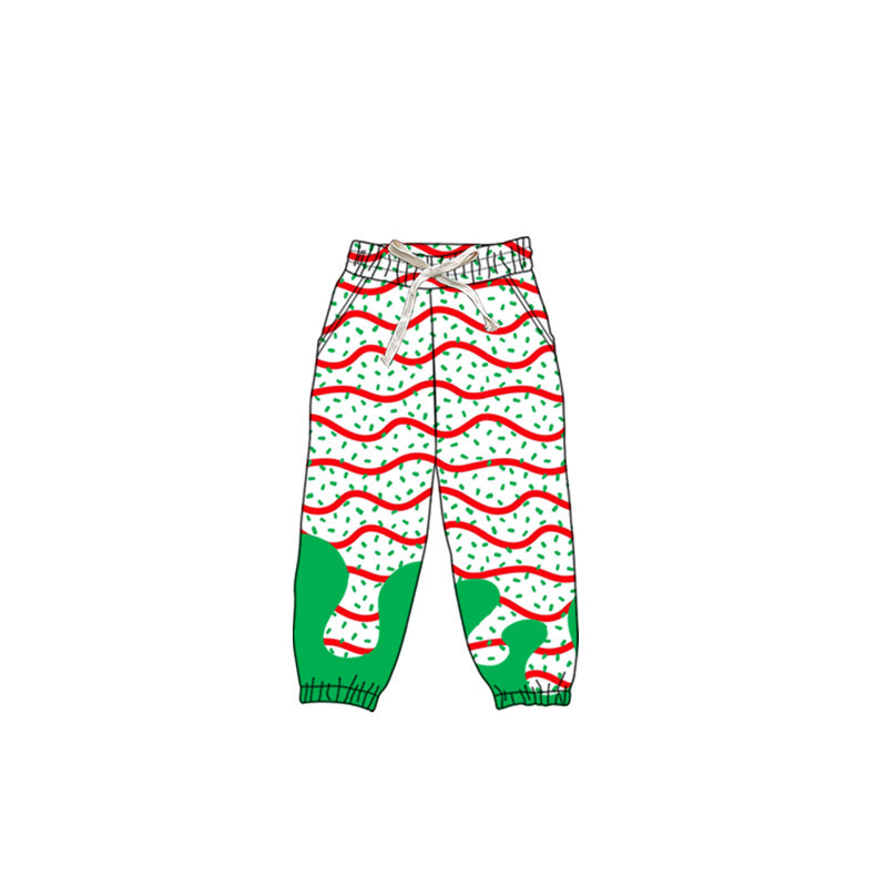 presale P0826 Baby Girls Drip Christmas Trees Yoga Pant D 8.6