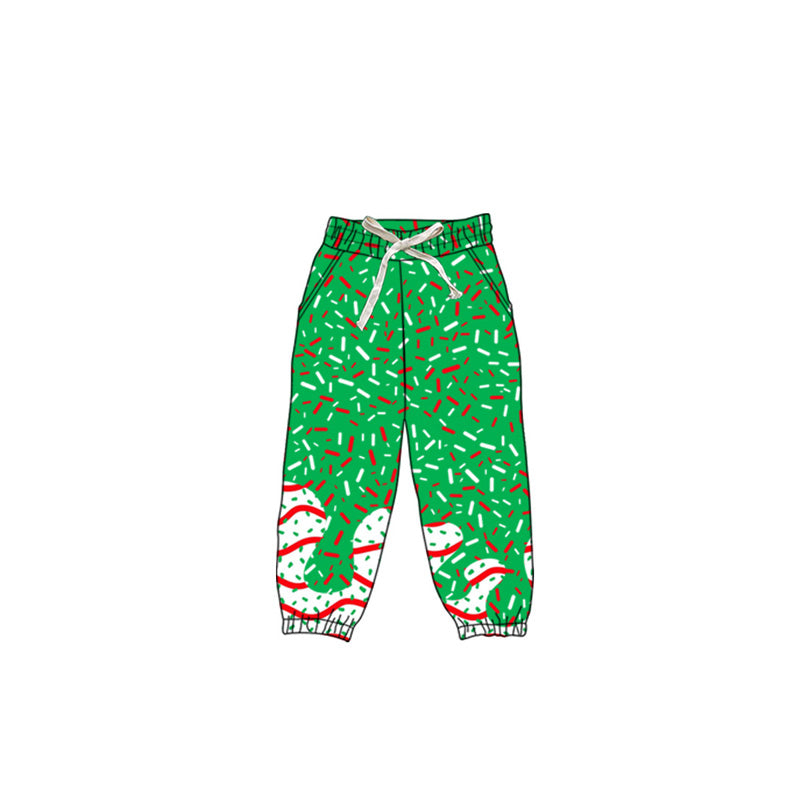presale P0827 Baby Girls Drip Christmas Trees Yoga Pant D 8.6