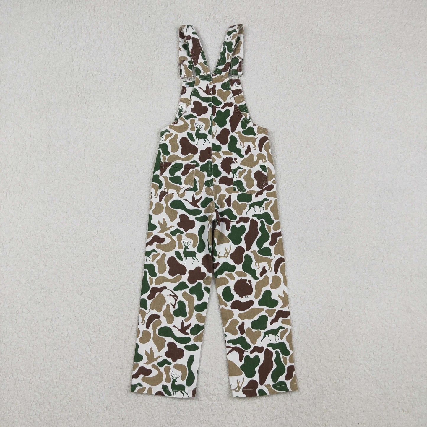 Sibling Baby Boys Kids Fall Hunting Camo Denim Strap jumpsuits Overall D 1111