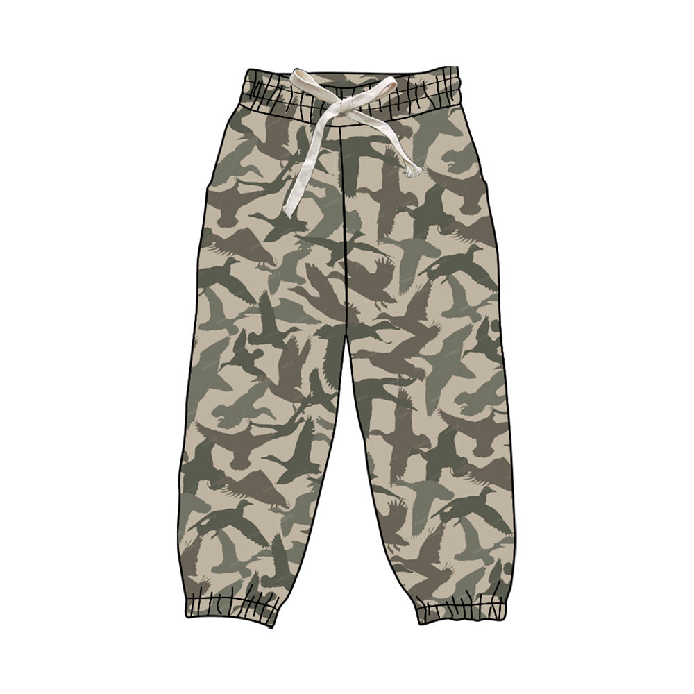 presale P0830 Adult Women Olive Ducks Camo Yoga Jogger Bottom D 830