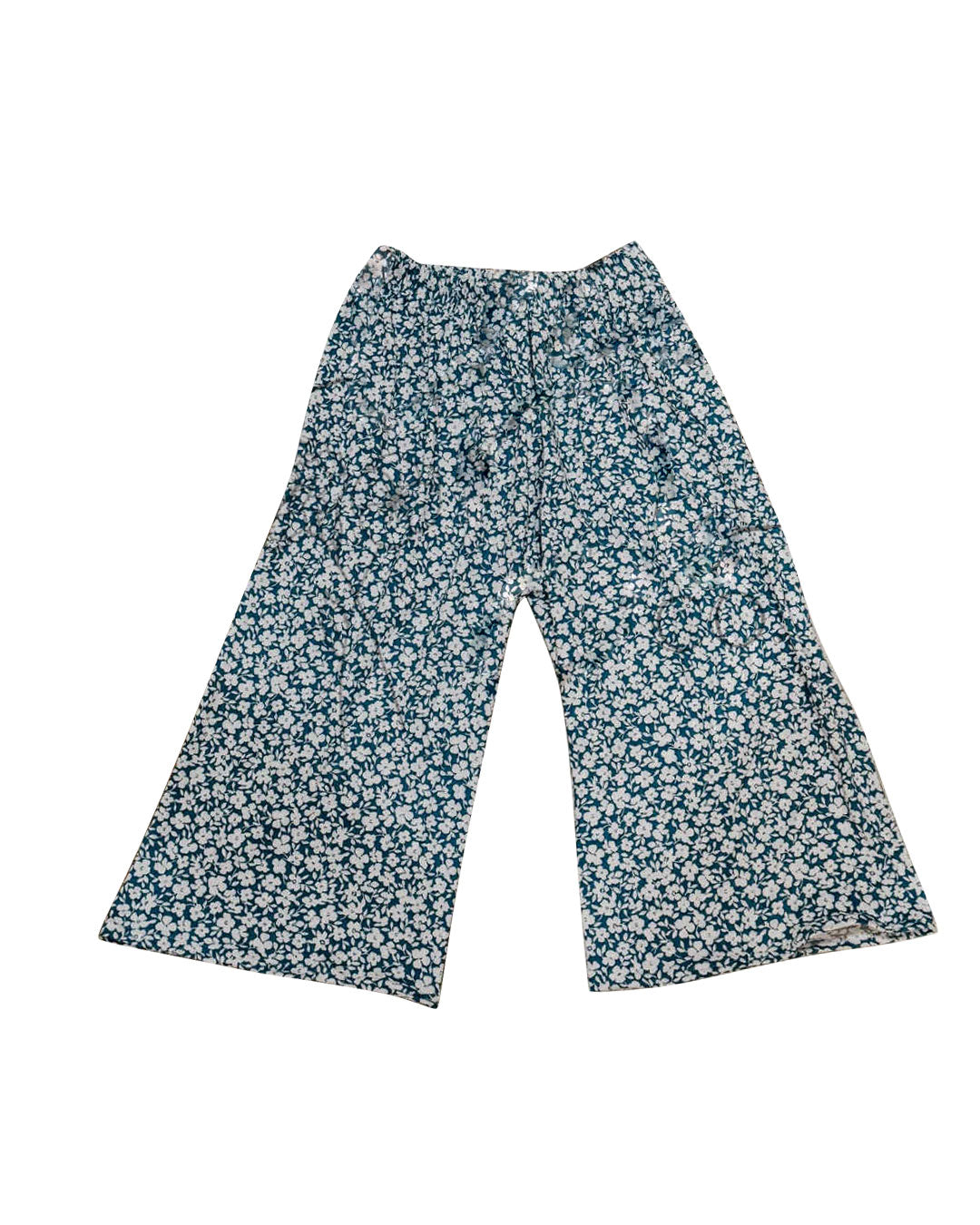 presale P0910 Baby Girls Small Flowers Flare Bottom Pants D 1017