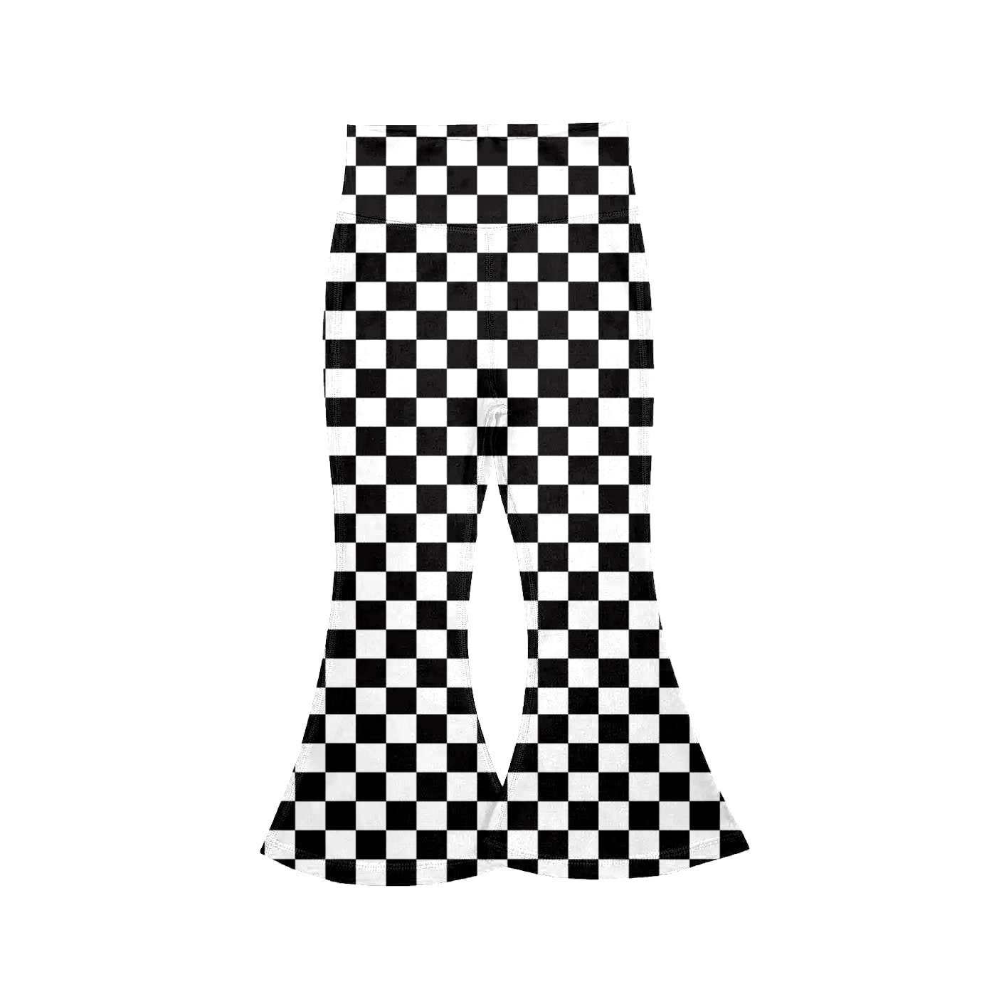 Pre order black checkered athletic pants active trousers