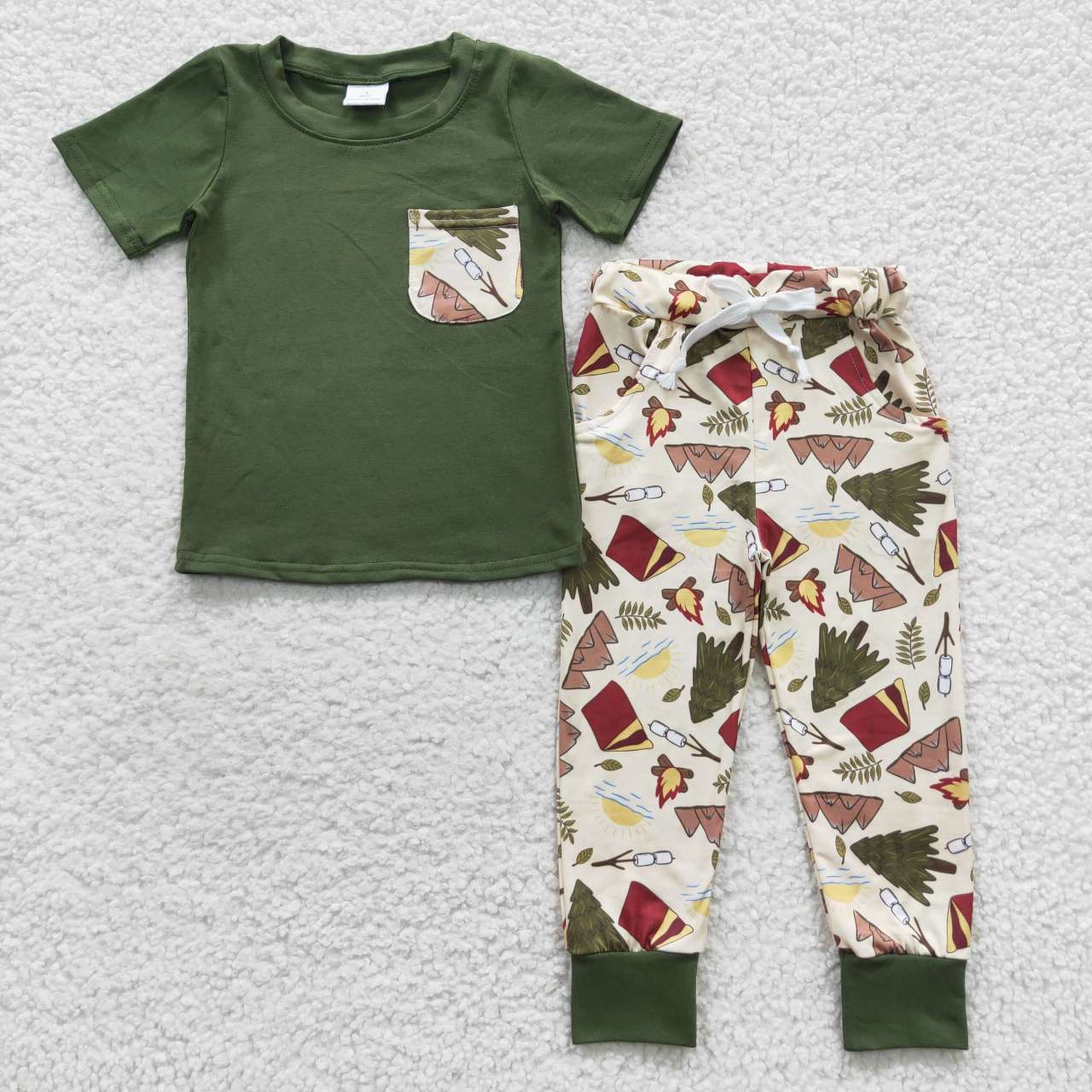 BSPO0127 Camping Adventure Torch Tree Tent Short Sleeve Trousers Set D 5.15