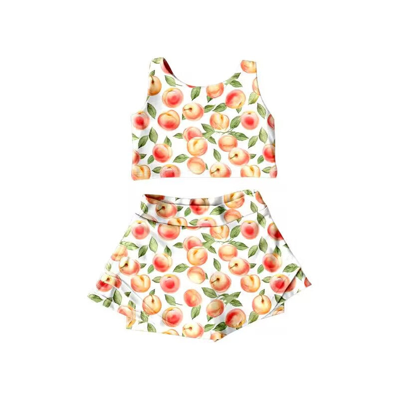 preorder S0420 Peach sleeveless hakama swimsuit set