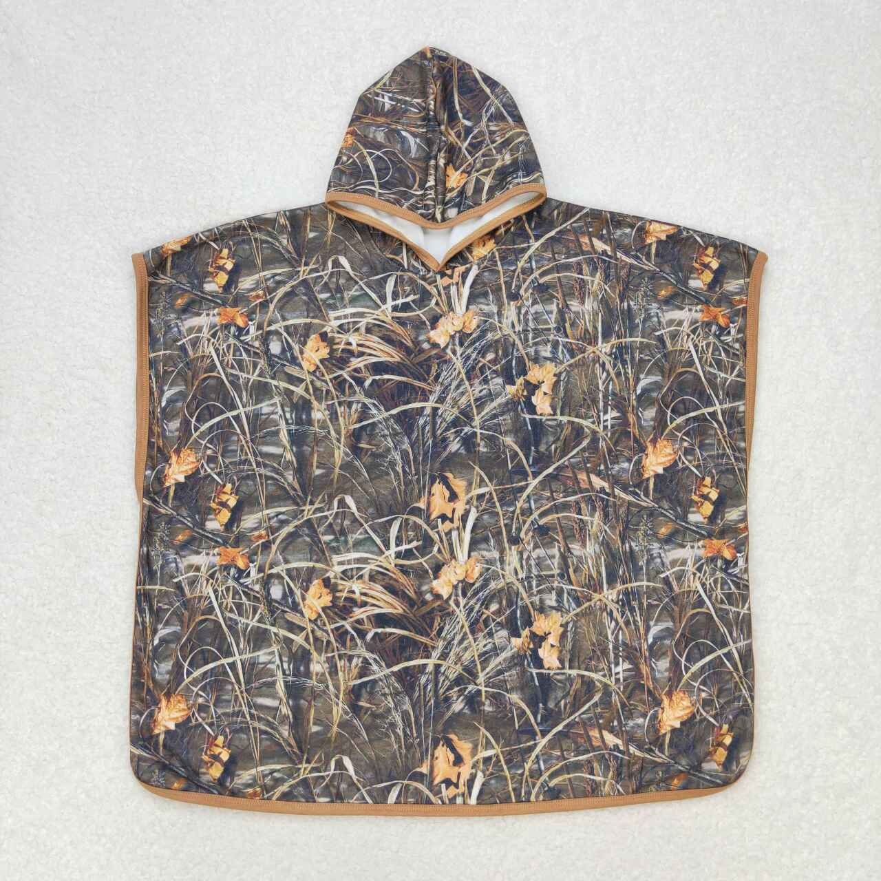 S0439 Baby Kids Children Brown Camo Terry Swim Towel Cover Ups