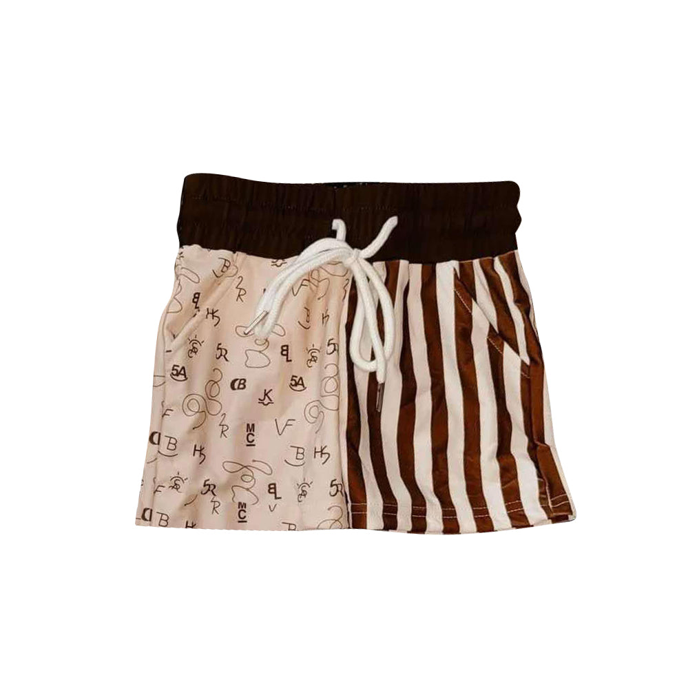presale S0491 Baby Boys Brown Brander Western One Piece Trunks 2025 1.8