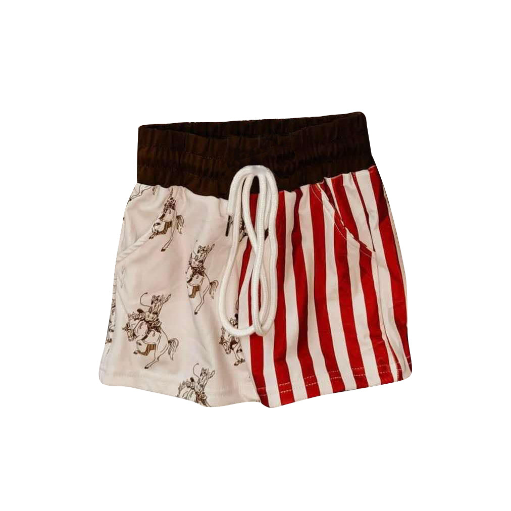 presale S0492 Baby Boys Brown Rodeo Western One Piece Trunks 2025 1.8