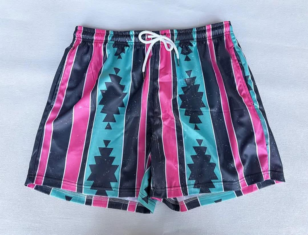 presale S0548 Baby Boys Aztec Stripe Swimming Trunks Summer Shorts D 3.28