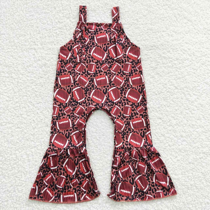 SR0364 Baby Girls Rugby Leopard Jumpsuit