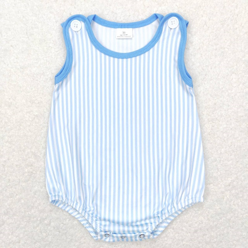 SR0711 Blue and white striped vest jumpsuit D 4.24