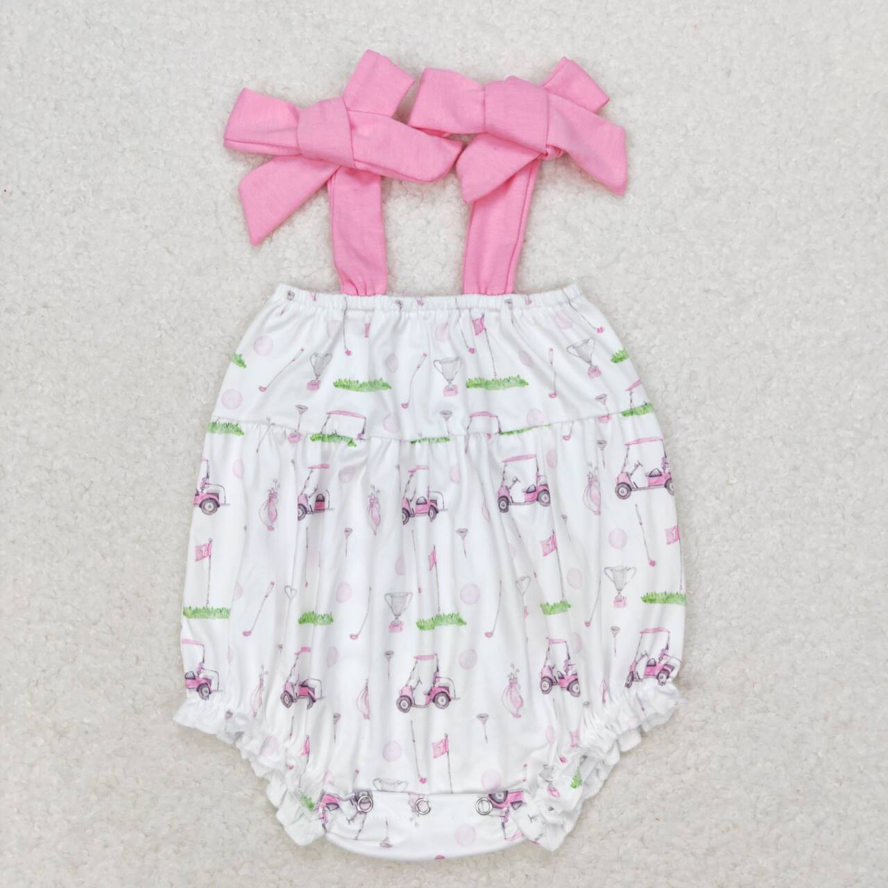 SR1069 Golf Pink and White Camisole Bodysuit