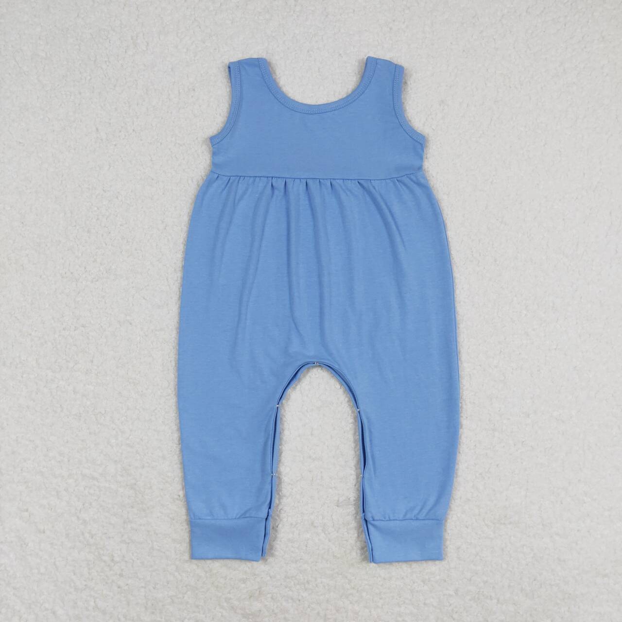 SR1448 Blue sleeveless jumpsuit