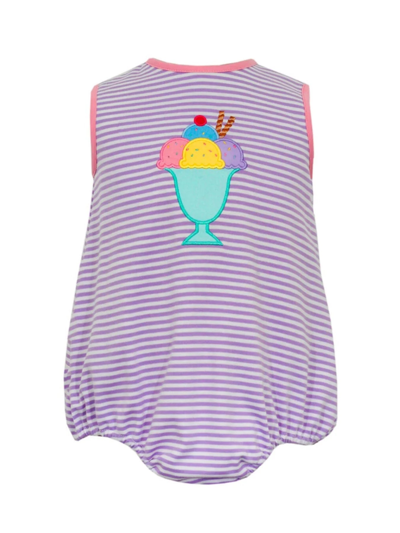 presale SR1783 Ice cream purple striped tank top bodysuit
