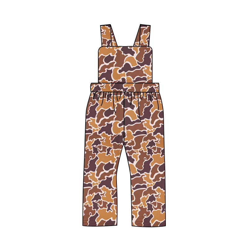 presale SR1992 Camouflage yellow and brown bib jumpsuit 2024 9.18