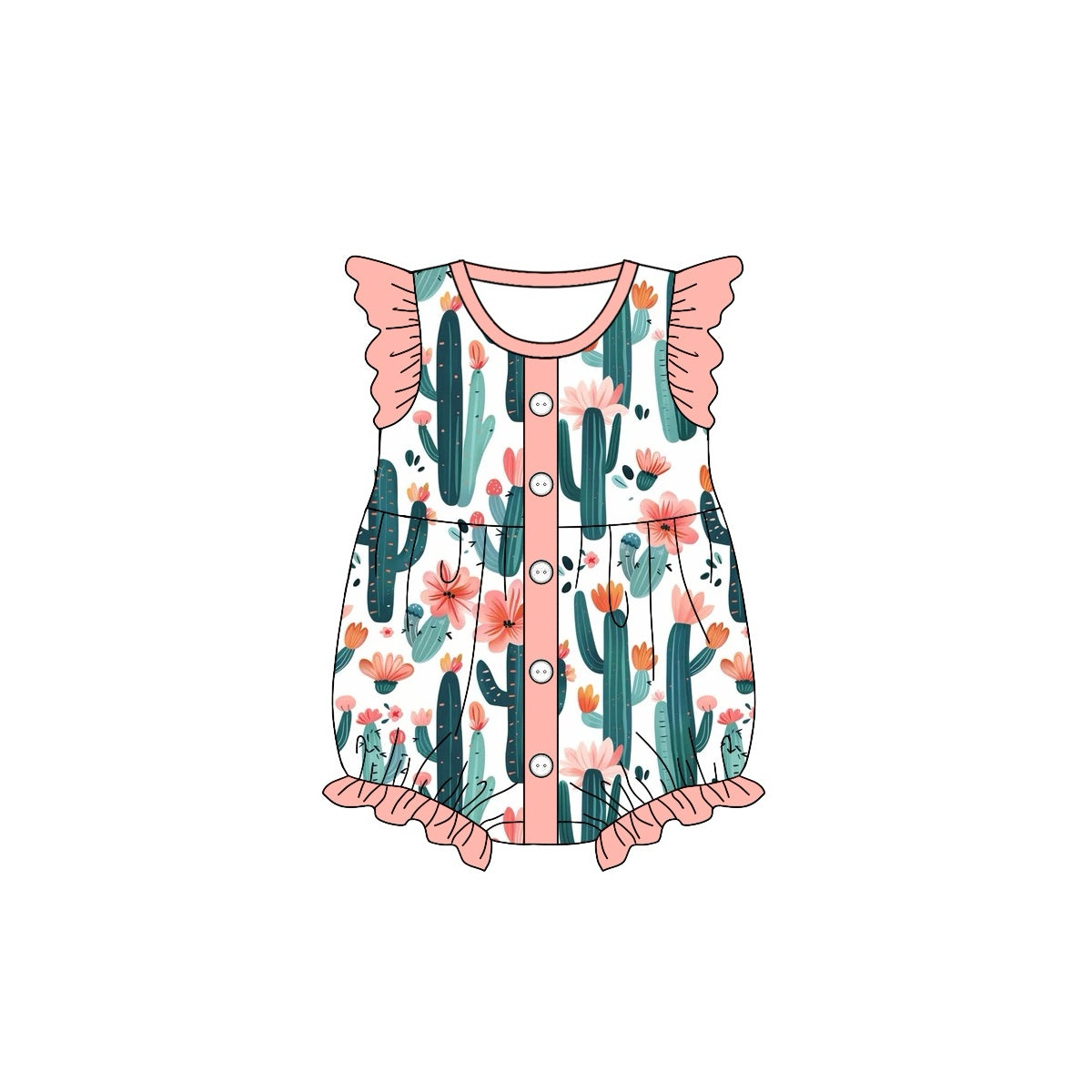 presale SR2075 Cactus Flower Button Pink Lace White Tank Bodysuit 2024 10.16