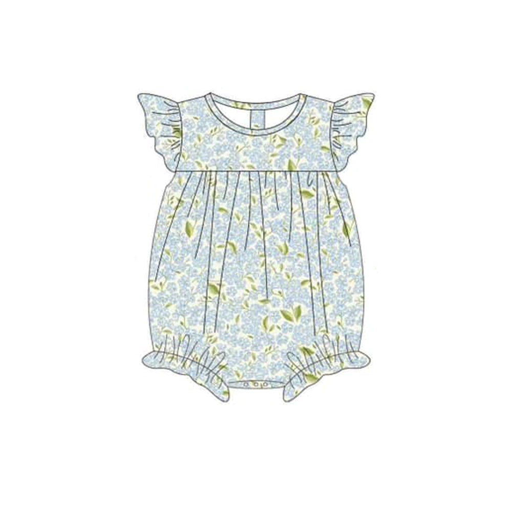 presale SR2256 Floral Blue Flower Leaf Vest Bodysuit 2024 .11.14