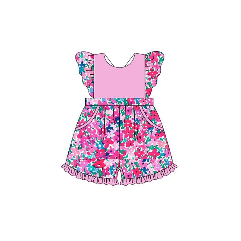 custom Floral Pink Lace Sleeve Bodysuit D 5.20