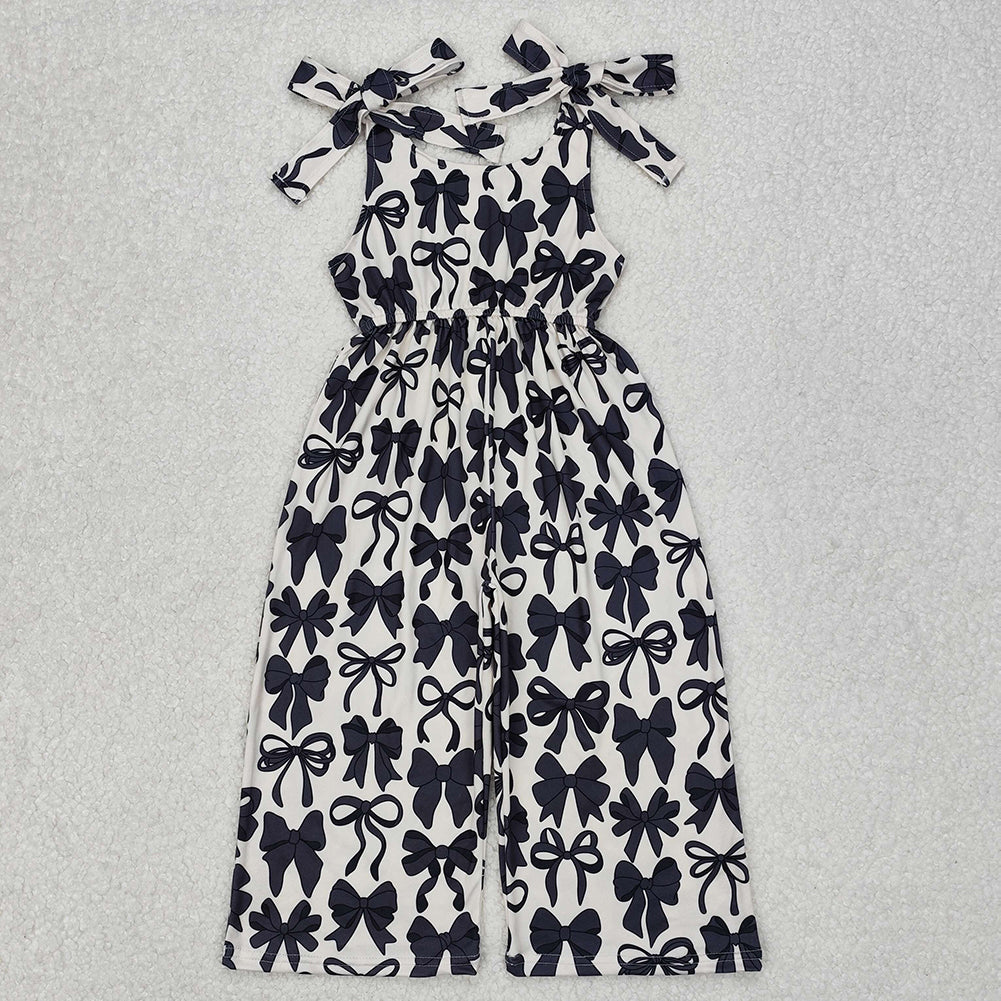 Match Baby Girls Black Cute Bows Jumpsuits Outfits Sets D 3.13