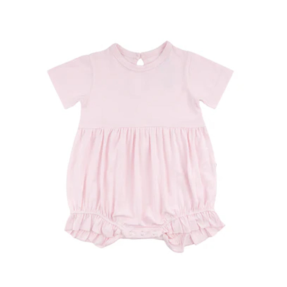 presale SR2761 Baby Infant Girls Summer Pink Short Sleeve Rompers D 2.13