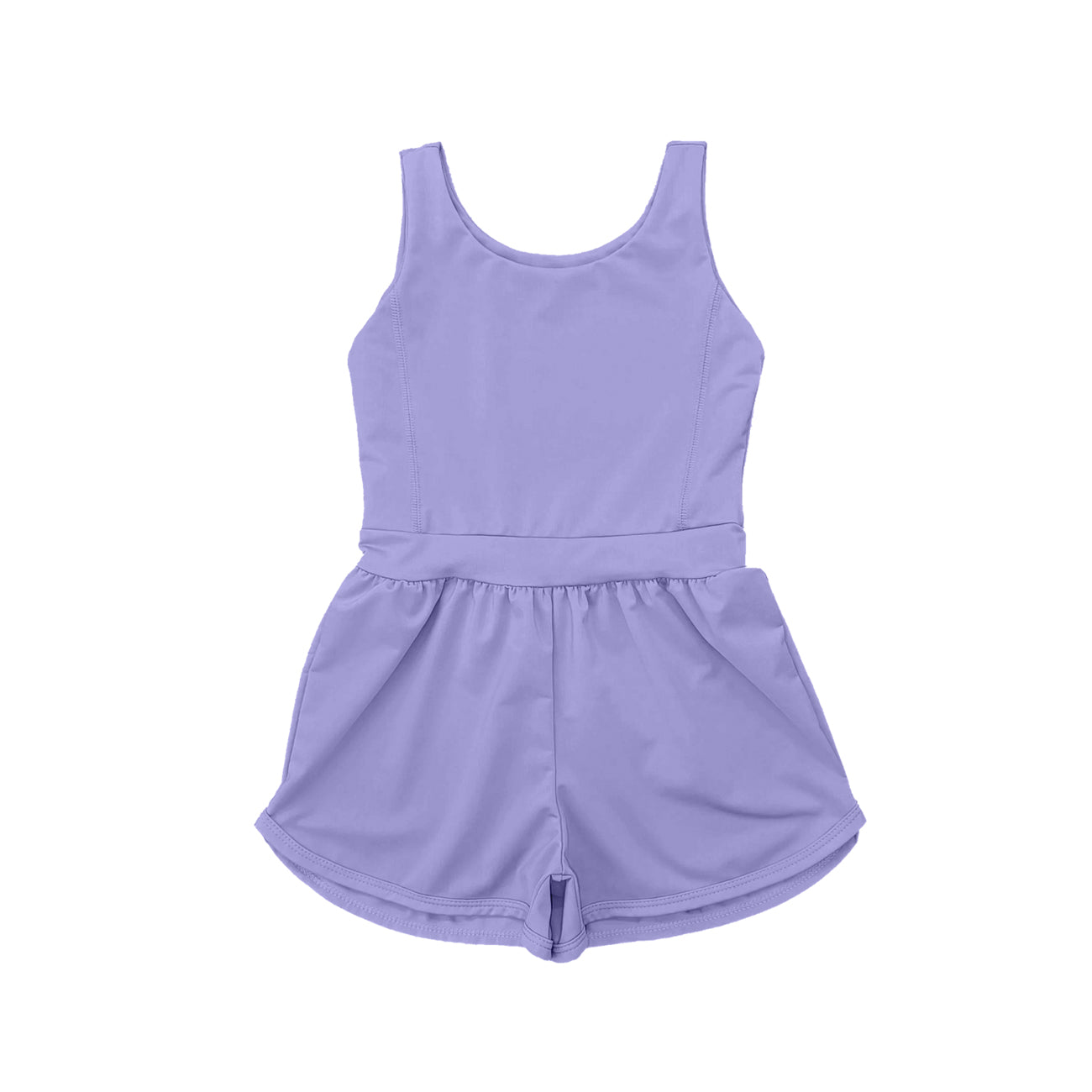 SR3020 Baby Girls Lavender Sleeveless Yoga Jumpsuits D 5.23