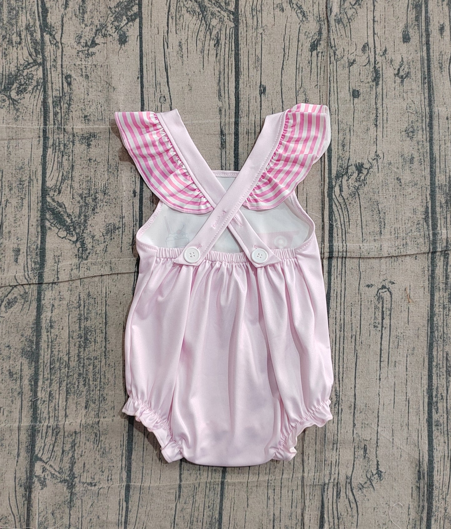 Pre order best day ever pink cross back romper