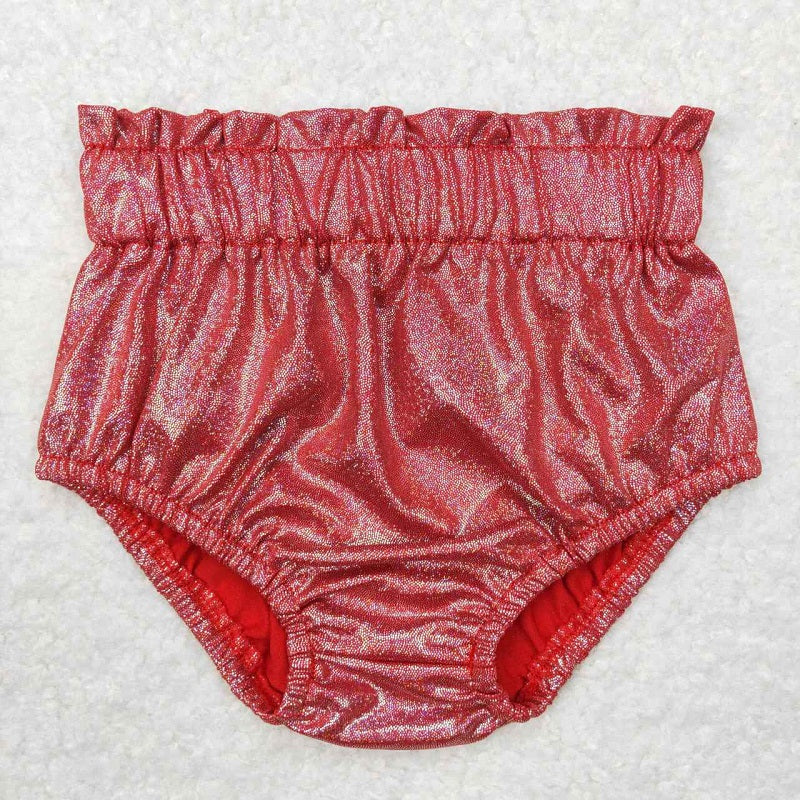 SS0114 Brick red satin bronzing briefs