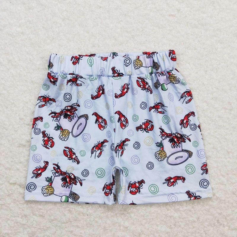 SS0220 Crayfish corn white shorts