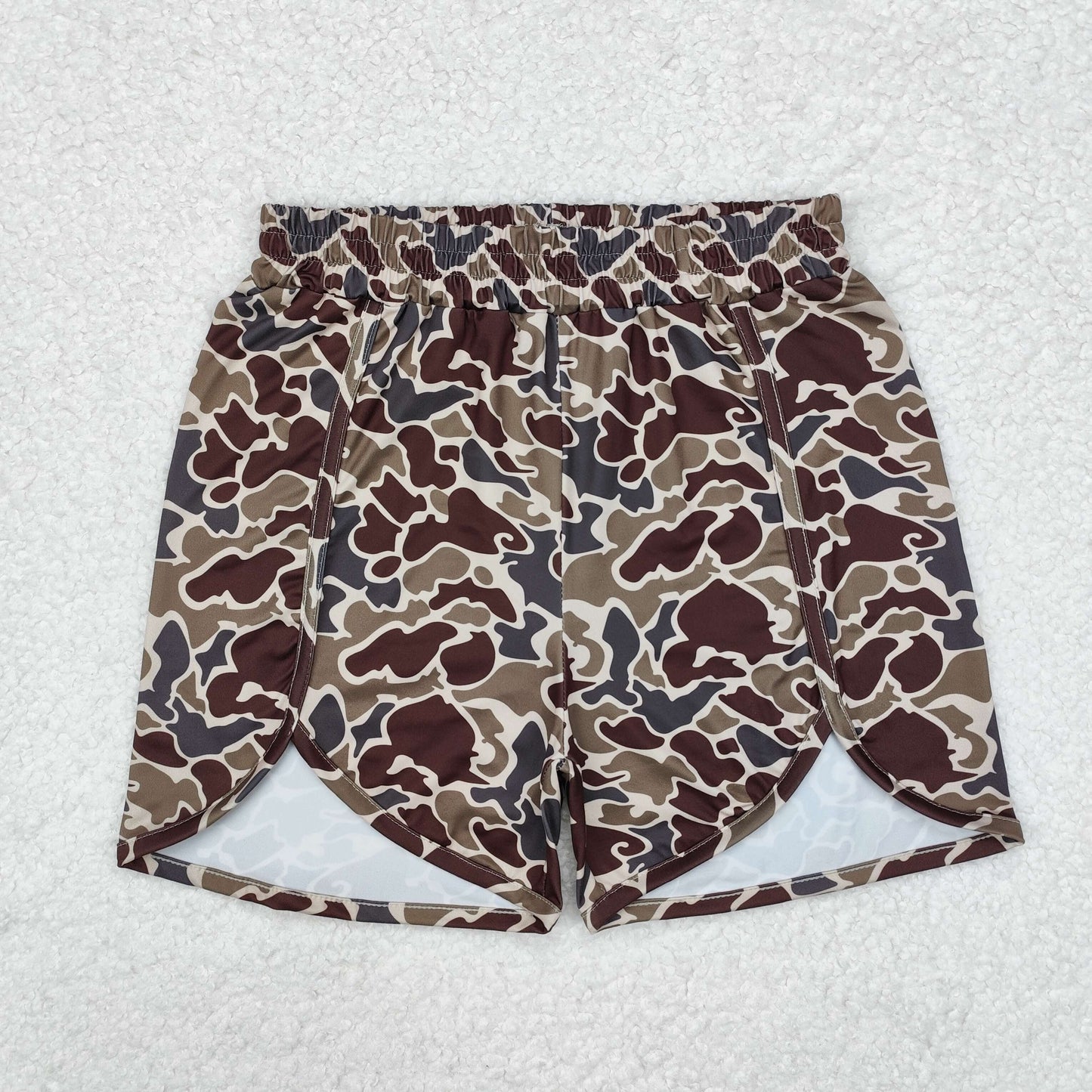 SS0367 Adult female camouflage brown green shorts
