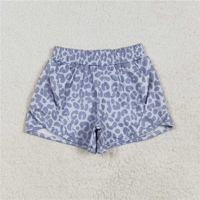 Sibling Baby Girls Leopard Yoga Athletic Shorts Bottoms D 6.23