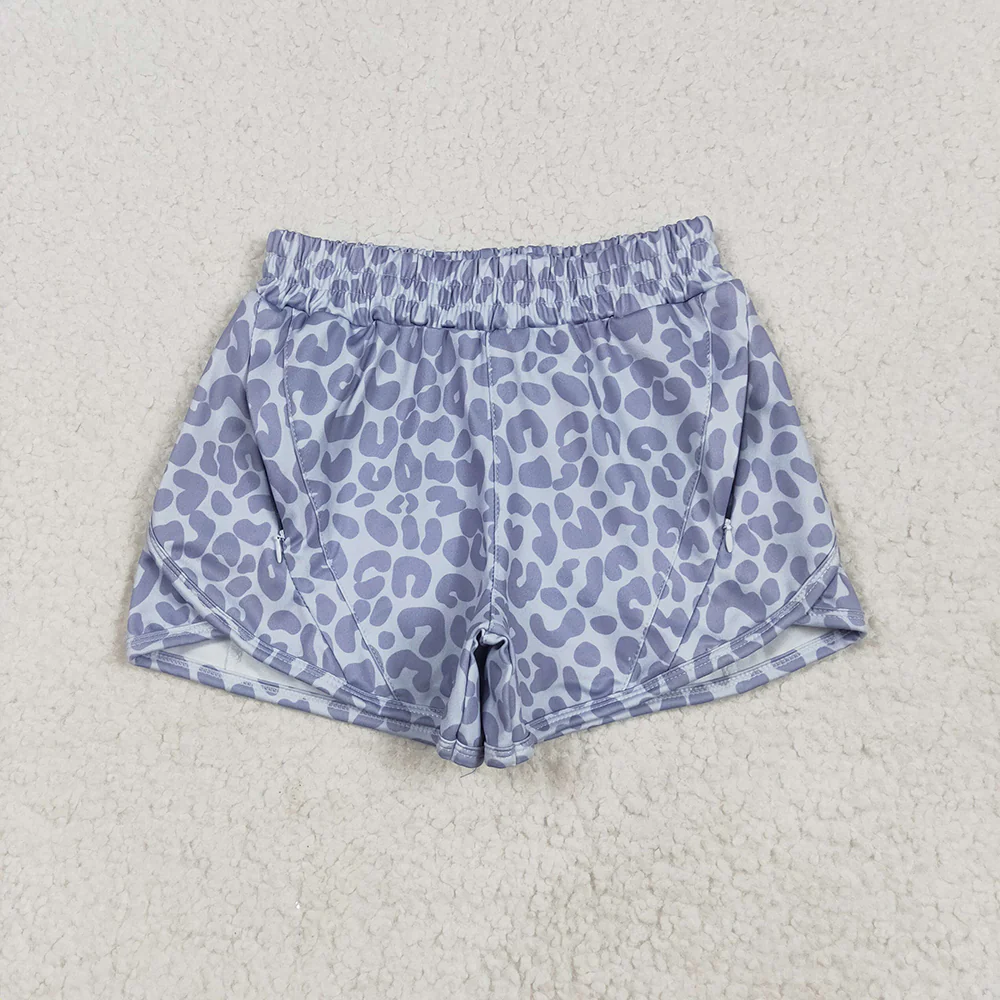 Mommy and Me Baby Girls Gray Leopard Yoga Shorts Bottoms D 5.22