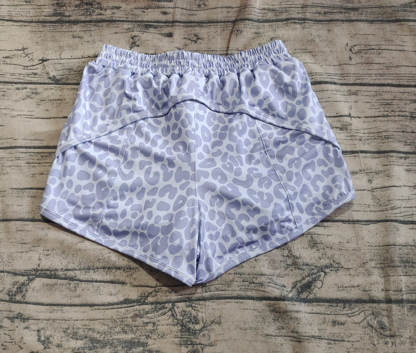 SS0468 Adult Women Gray Camo Yoga Summer Shorts D 6.17
