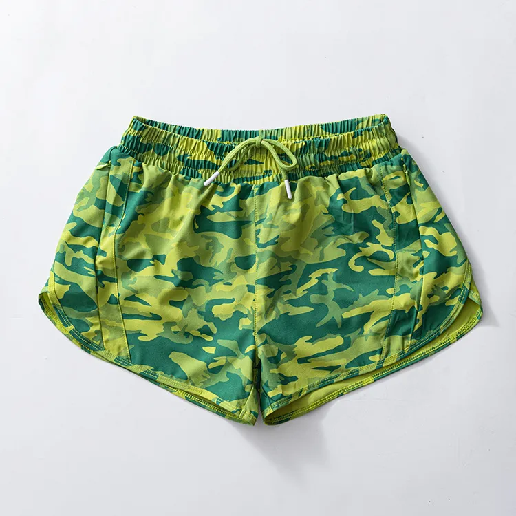 presale SS0478 Baby Girls Green Camo Yoga Shorts Bottoms D 3.11