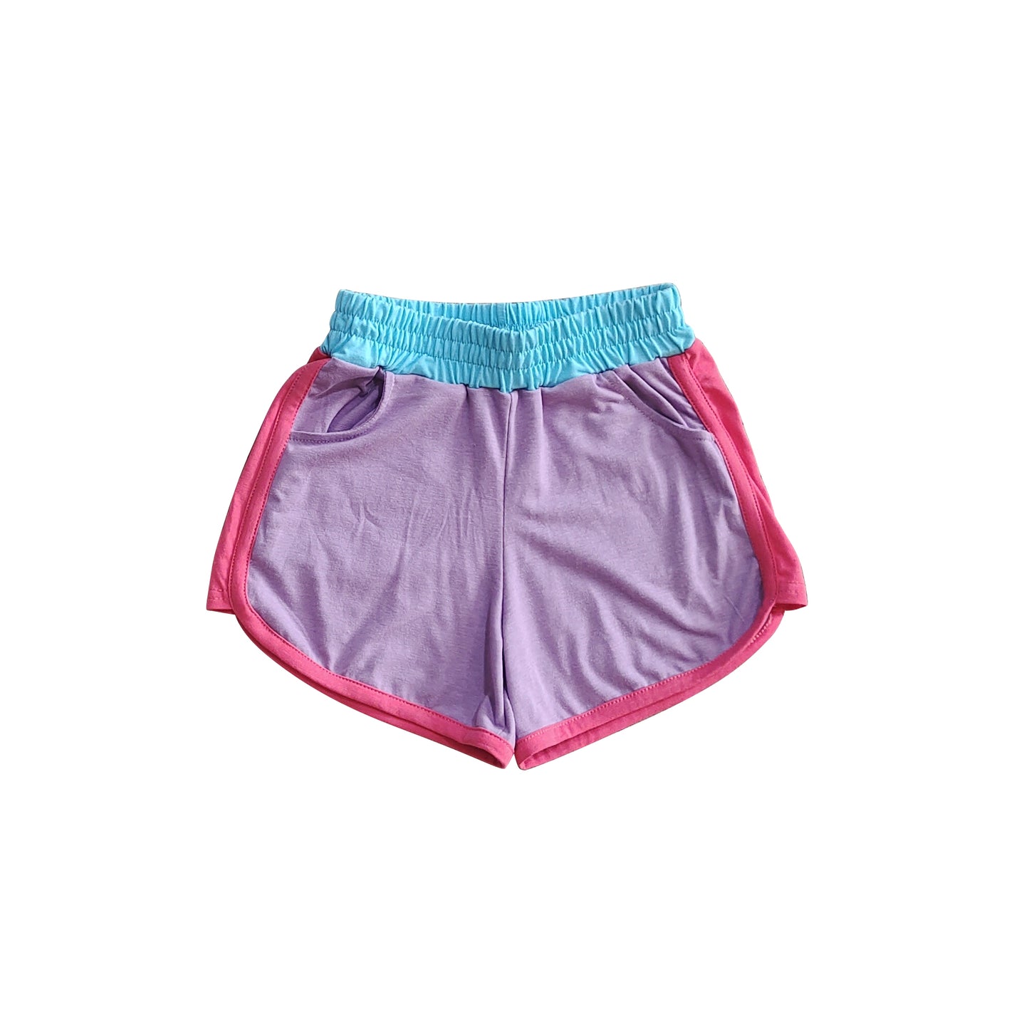 SS0555 Baby Girls Lavender Pockets Yoga Shorts Bottoms D 7.7