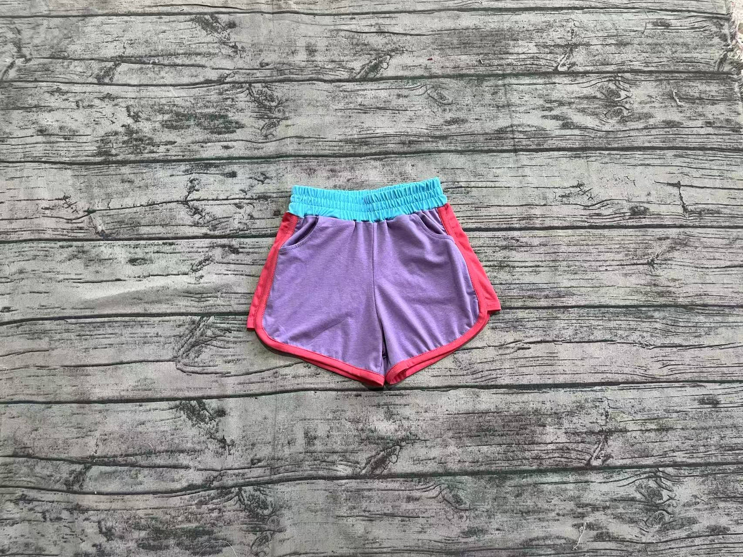 SS0555 Baby Girls Lavender Pockets Yoga Shorts Bottoms D 7.7