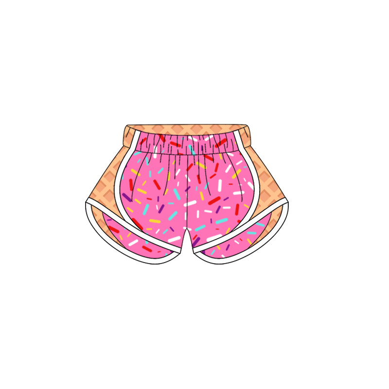 SS0570 Baby Girls Pink Ice-cream Drip Yoga Shorts Bottoms D 4.1