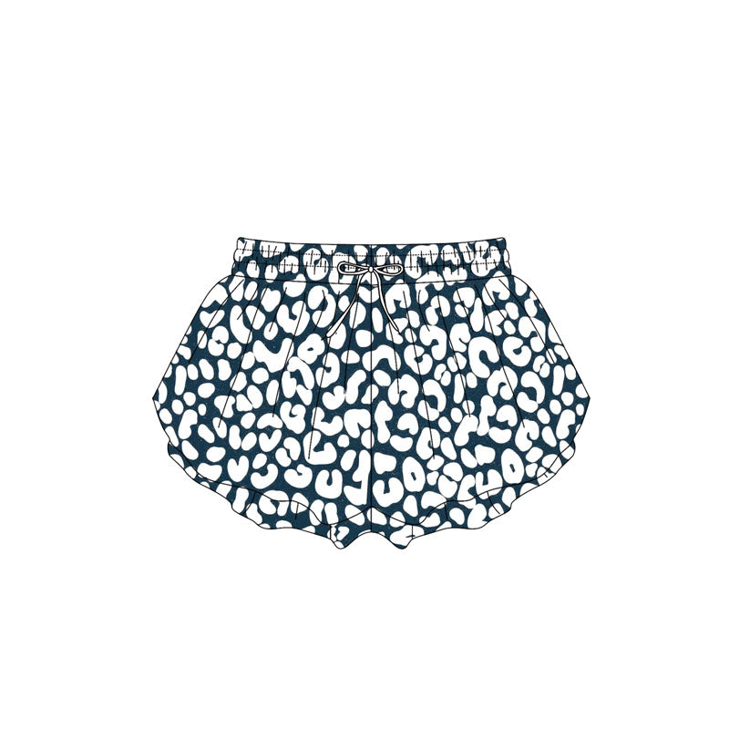 presale SS0589 Baby Girls Blue Leopard Summer Shorts Bottoms D 4.2