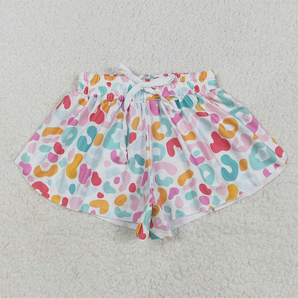 SS0592 Baby Girls Pink Blue Leopard Summer Shorts Bottoms D 4.2