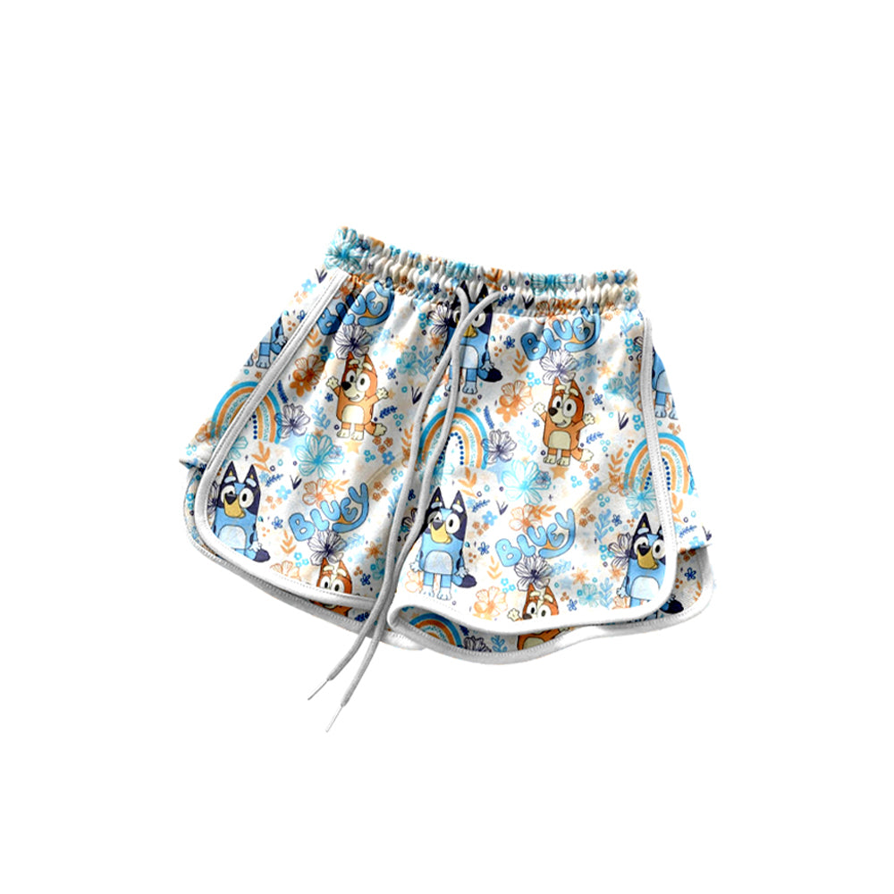presale SS0600 Baby Girls Cartoon Dogs Rainbows Shorts Bottoms D 4.4