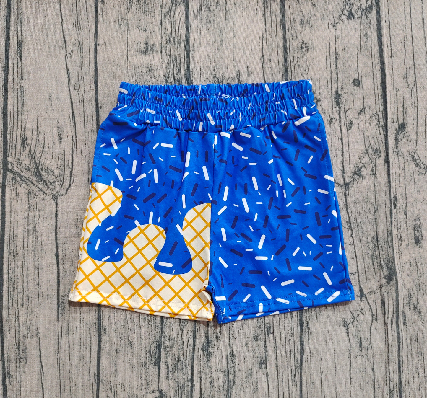presale SS0640 Baby Boys Hot Blue Drip Team Shorts Bottom D 822
