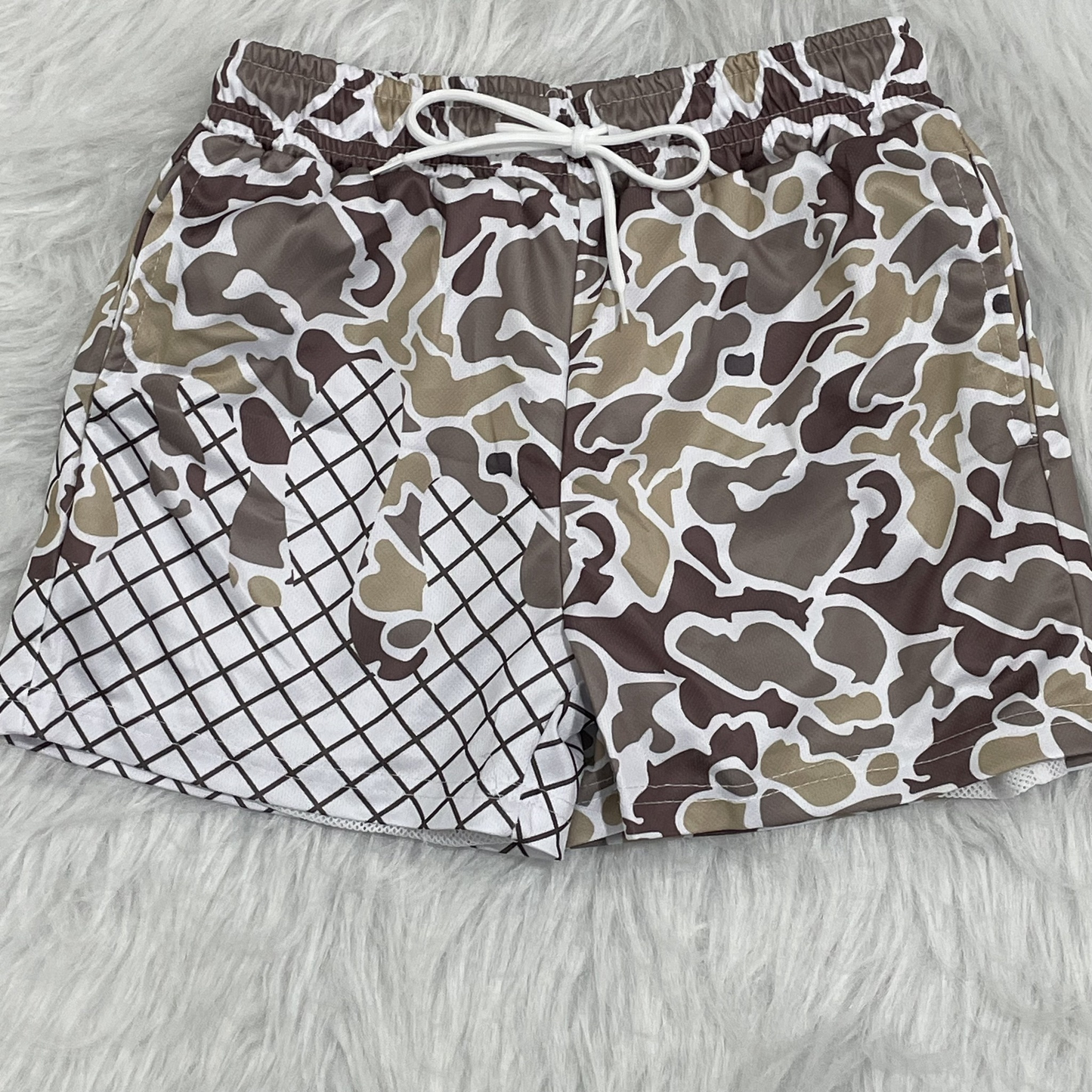 presale SS0646 Baby Boys Khaki Camo Drip Team Shorts Bottom D 917