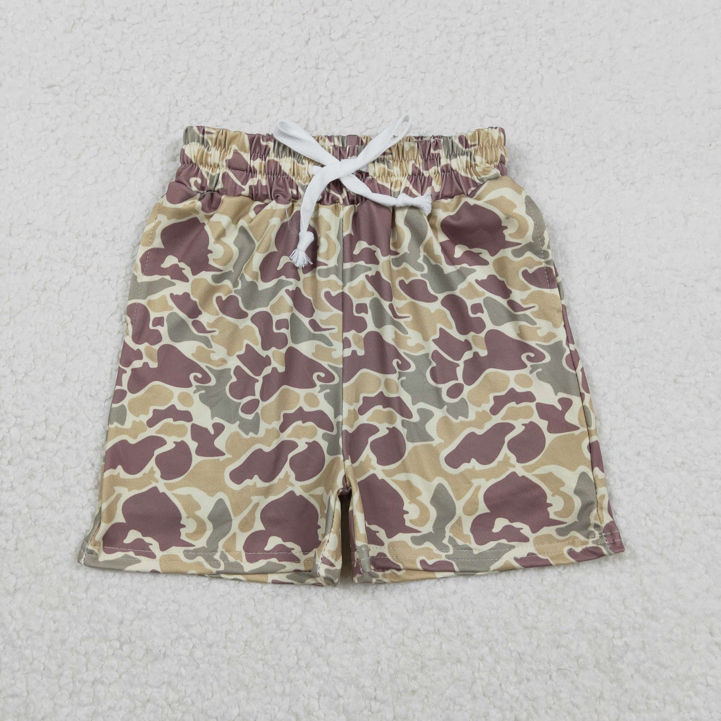 SS0696 Baby Boys Southern Khaki Camo Pockets Shorts Bottoms D 1208