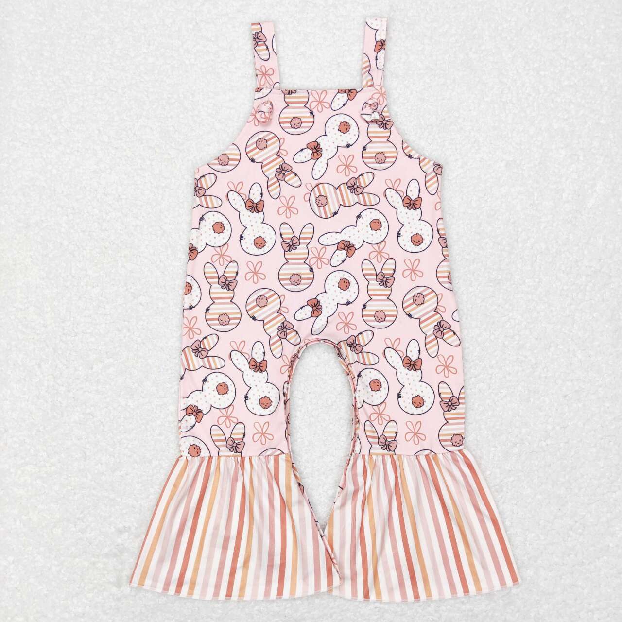 toddler girl easter peeps overall jumpsuit