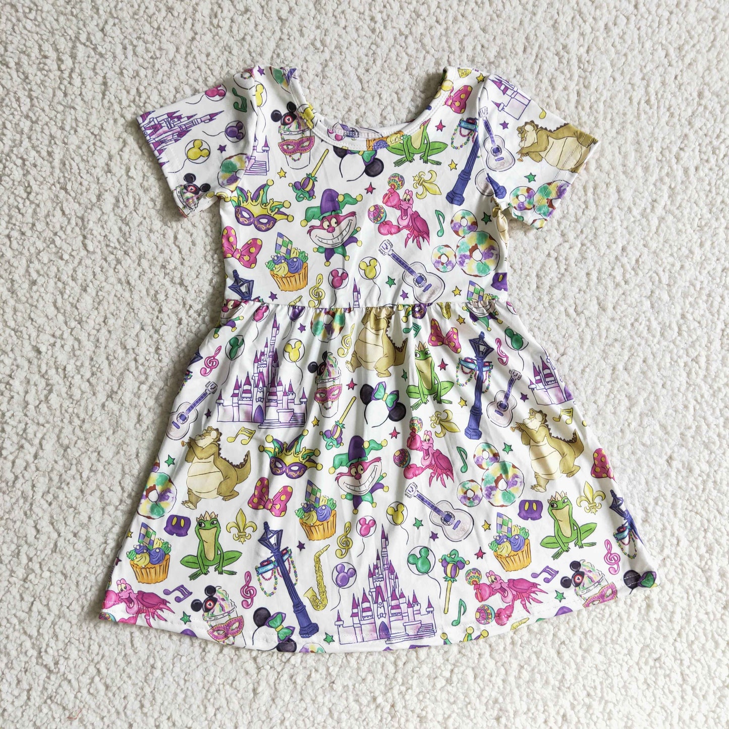 mardi gras celebration party girls dress