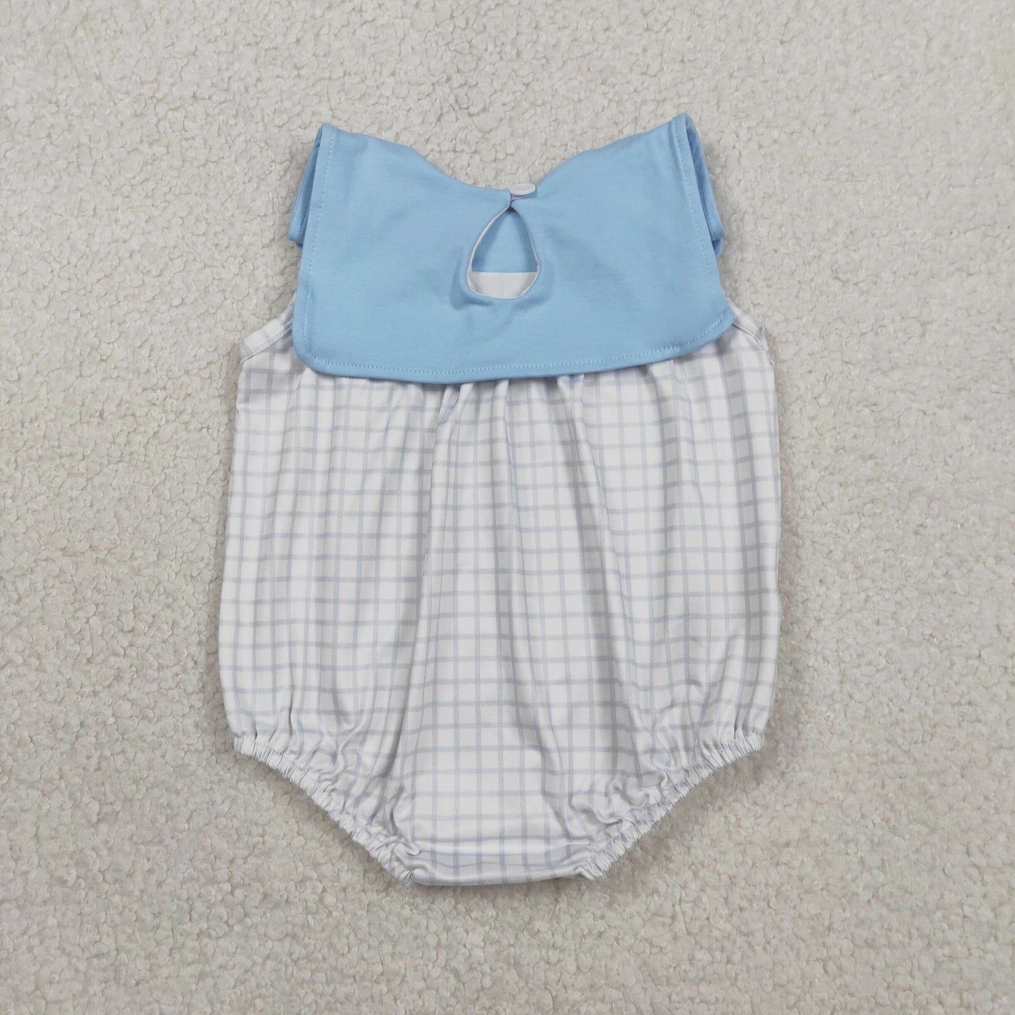 sleeveless gingham bubble baby boy clothes