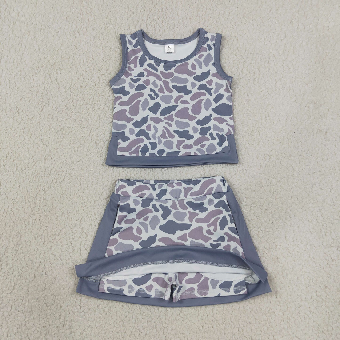 sleeveless camo skort set girls clothing