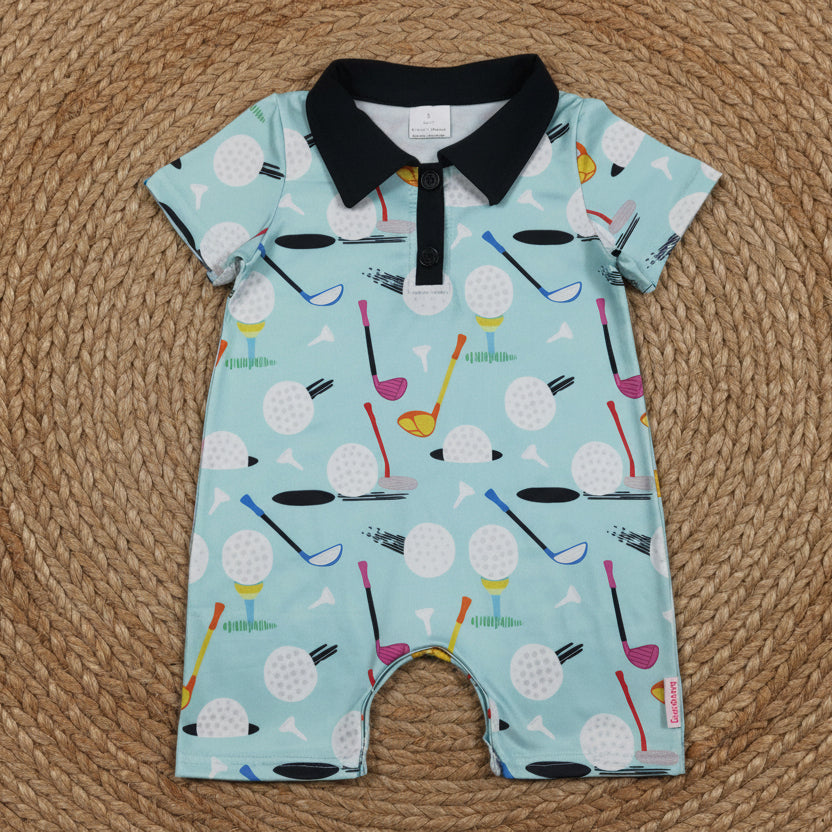 short sleeve golf collared shorties