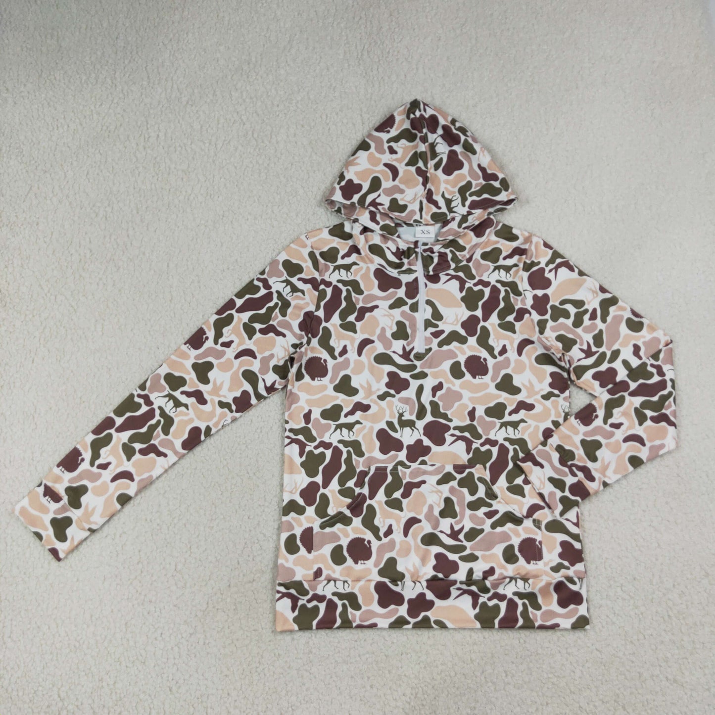 Adult Clothing Women Camo Hoodie
