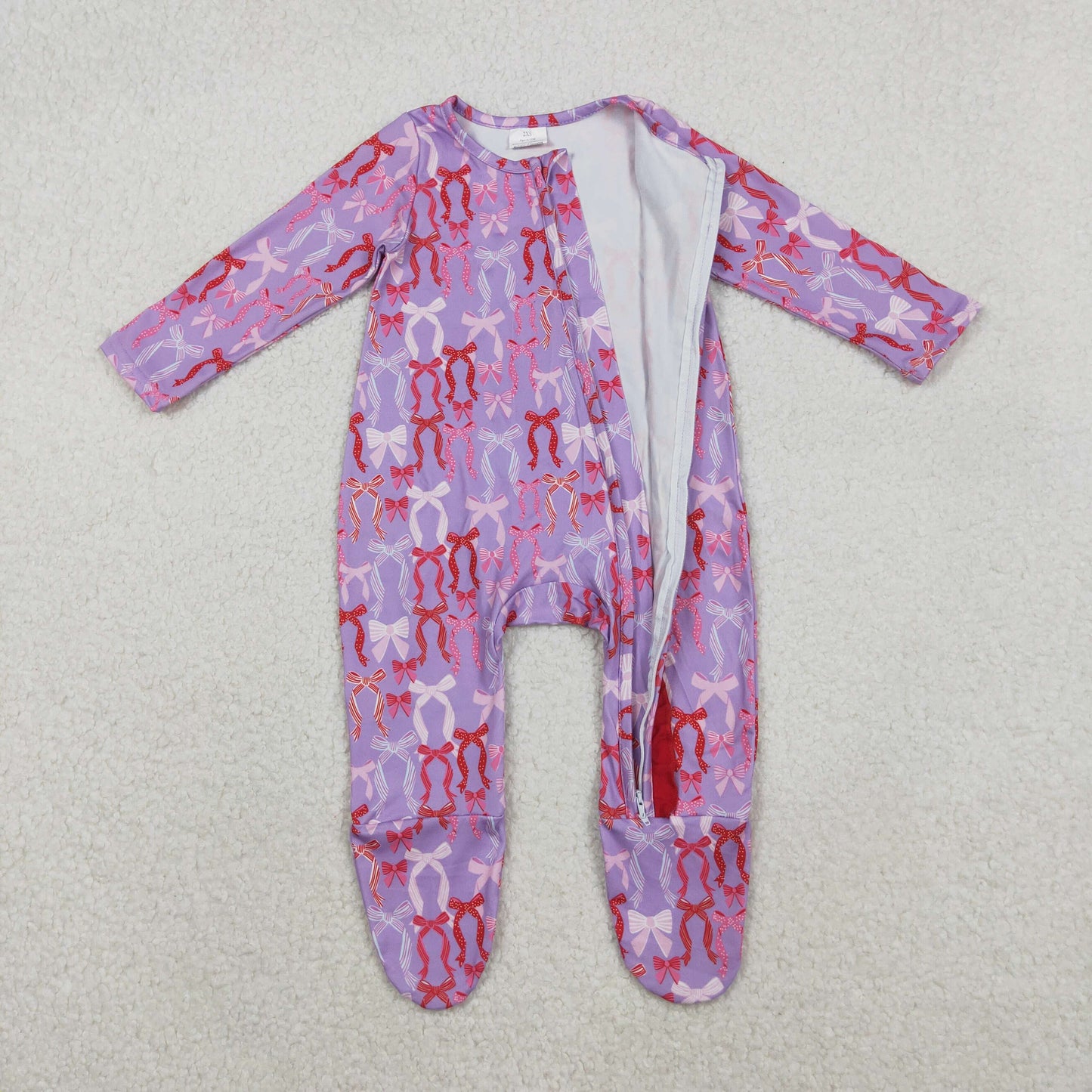 coquette footie sleeper