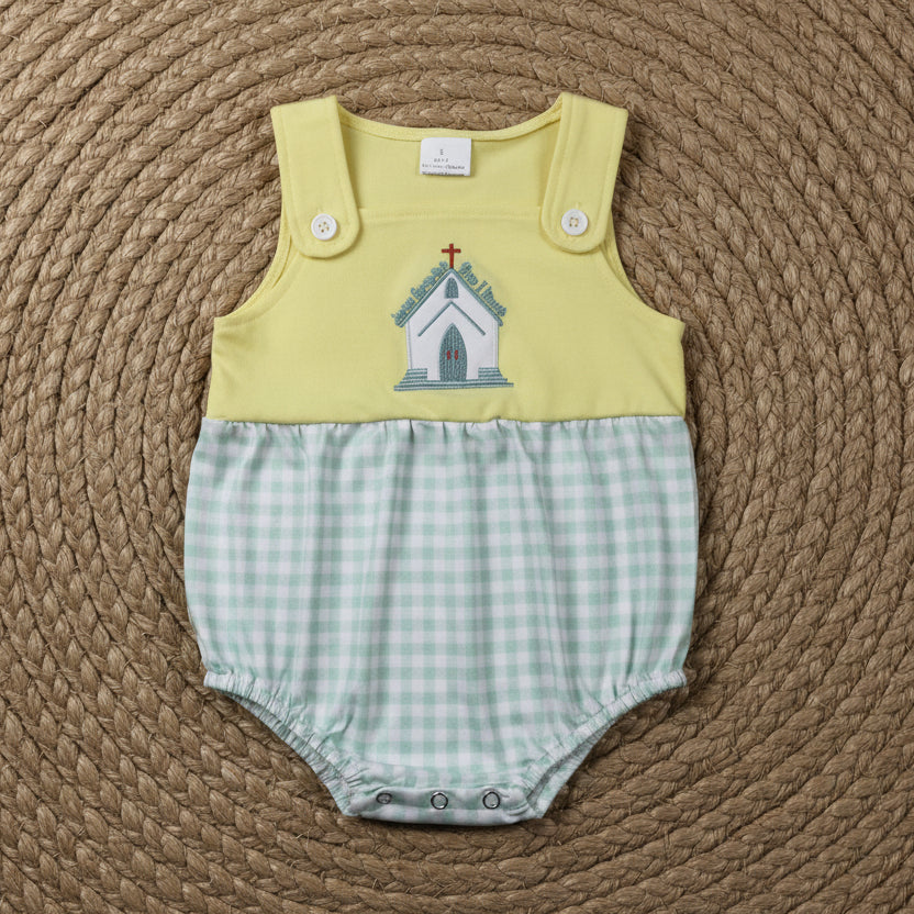 jesus loves me this i know church embroidery boy bubble
