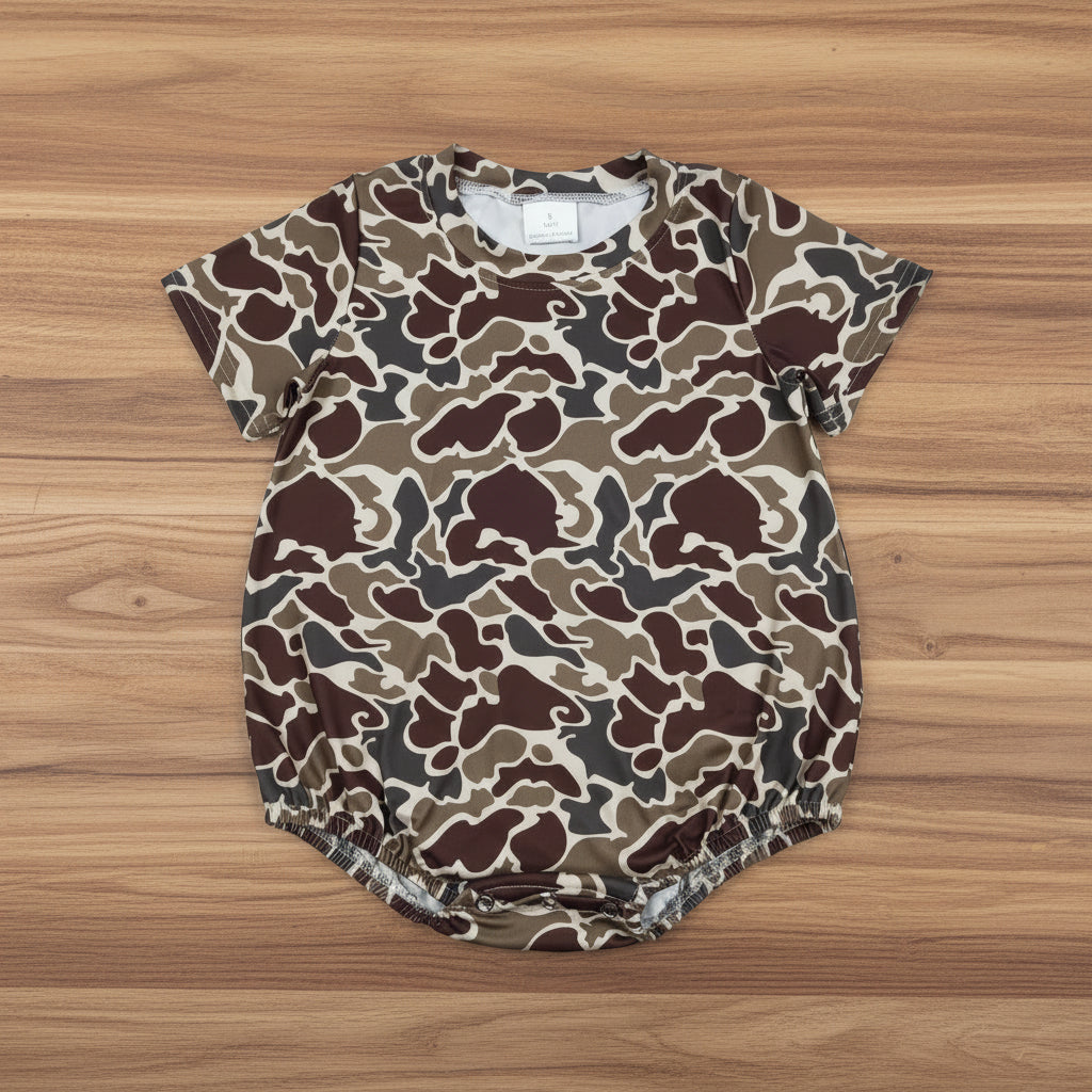 short sleeve camo bubble